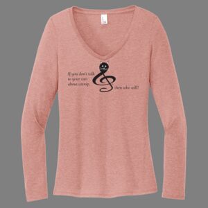 Women's Perfect Tri ® Long Sleeve V Neck Tee-music Thumbnail