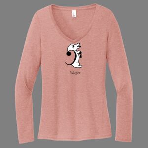 Women's Perfect Tri ® Long Sleeve V Neck Tee-music Thumbnail
