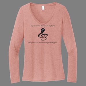 Women's Perfect Tri ® Long Sleeve V Neck Tee-music Thumbnail