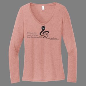 Women's Perfect Tri ® Long Sleeve V Neck Tee-music Thumbnail