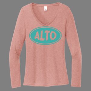 Women's Perfect Tri ® Long Sleeve V Neck Tee-music Thumbnail