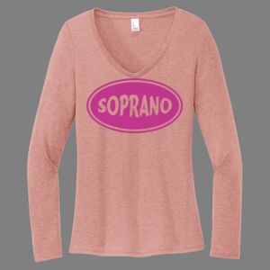 Women's Perfect Tri ® Long Sleeve V Neck Tee-music Thumbnail