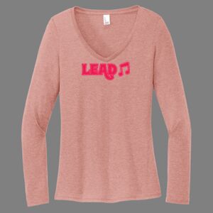 Women's Perfect Tri ® Long Sleeve V Neck Tee-music Thumbnail