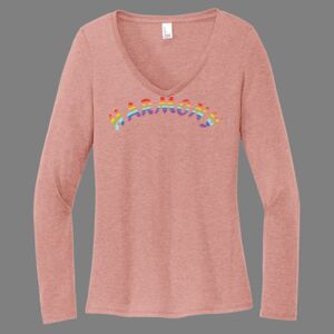 Women's Perfect Tri ® Long Sleeve V Neck Tee-music Thumbnail