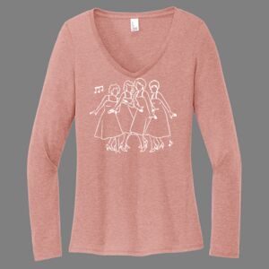 Women's Perfect Tri ® Long Sleeve V Neck Tee-music Thumbnail