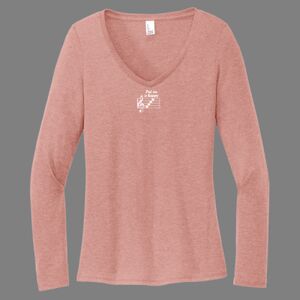 Women's Perfect Tri ® Long Sleeve V Neck Tee-music Thumbnail