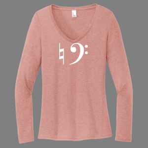 Women's Perfect Tri ® Long Sleeve V Neck Tee-music Thumbnail