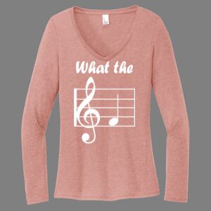 Women's Perfect Tri ® Long Sleeve V Neck Tee-music Thumbnail