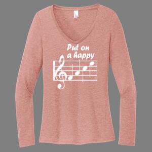 Women's Perfect Tri ® Long Sleeve V Neck Tee-music Thumbnail