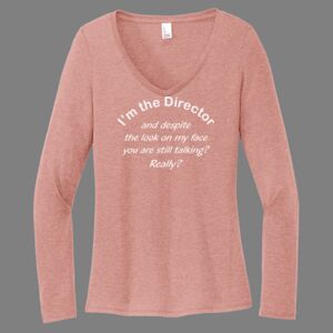 Women's Perfect Tri ® Long Sleeve V Neck Tee-music Thumbnail