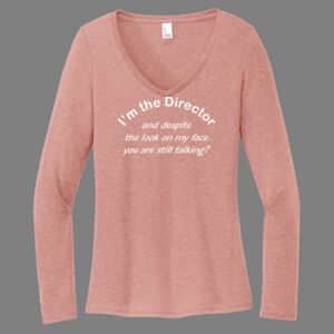 Women's Perfect Tri ® Long Sleeve V Neck Tee-music Thumbnail