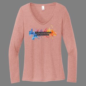 Women's Perfect Tri ® Long Sleeve V Neck Tee-music Thumbnail