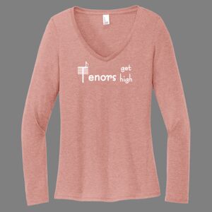 Women's Perfect Tri ® Long Sleeve V Neck Tee-music Thumbnail