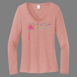 Women's Perfect Tri ® Long Sleeve V Neck Tee-music Thumbnail