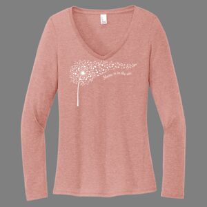 Women's Perfect Tri ® Long Sleeve V Neck Tee-music Thumbnail