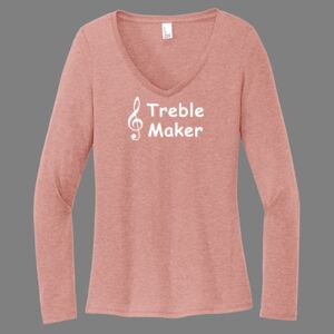 Women's Perfect Tri ® Long Sleeve V Neck Tee-music Thumbnail