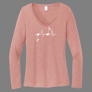 Women's Perfect Tri ® Long Sleeve V Neck Tee-music Thumbnail