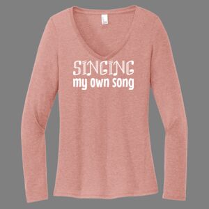 Women's Perfect Tri ® Long Sleeve V Neck Tee-music Thumbnail