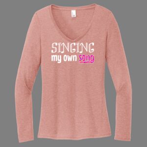 Women's Perfect Tri ® Long Sleeve V Neck Tee-music Thumbnail