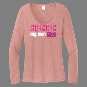Women's Perfect Tri ® Long Sleeve V Neck Tee-music Thumbnail