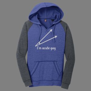 Women's Lightweight Fleece Raglan Hoodie-music Thumbnail