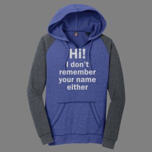 Women's Lightweight Fleece Raglan Hoodie-music Thumbnail