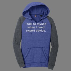 Women's Lightweight Fleece Raglan Hoodie-music Thumbnail
