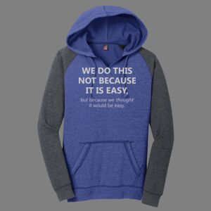 Women's Lightweight Fleece Raglan Hoodie-music Thumbnail