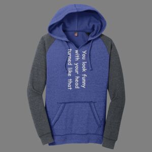 Women's Lightweight Fleece Raglan Hoodie-music Thumbnail