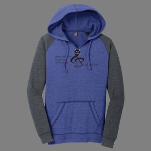 Women's Lightweight Fleece Raglan Hoodie-music Thumbnail