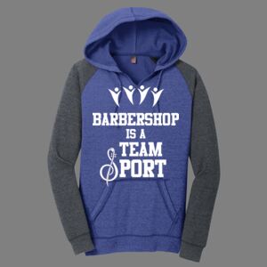 Women's Lightweight Fleece Raglan Hoodie-music Thumbnail