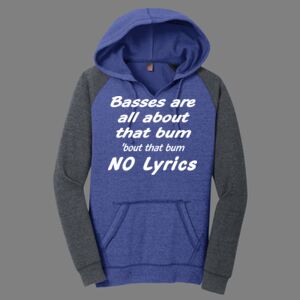 Women's Lightweight Fleece Raglan Hoodie-music Thumbnail