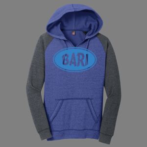 Women's Lightweight Fleece Raglan Hoodie-music Thumbnail