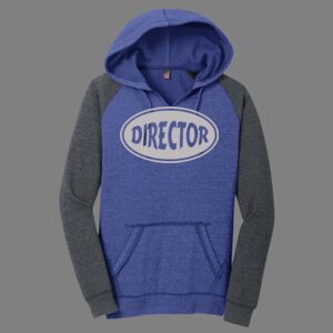 Women's Lightweight Fleece Raglan Hoodie-music Thumbnail