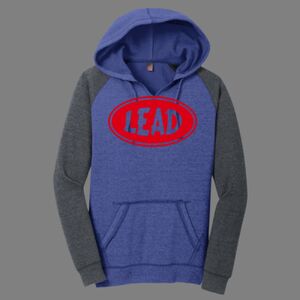 Women's Lightweight Fleece Raglan Hoodie-music Thumbnail