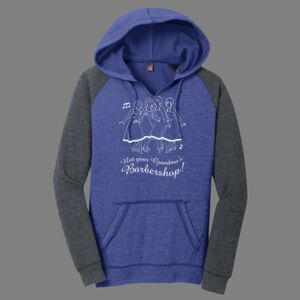 Women's Lightweight Fleece Raglan Hoodie-music Thumbnail