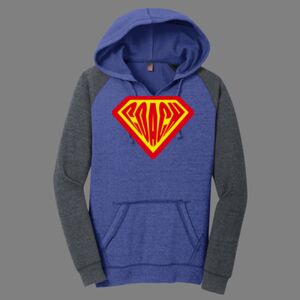 Women's Lightweight Fleece Raglan Hoodie-music Thumbnail