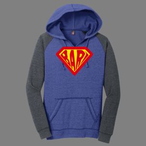Women's Lightweight Fleece Raglan Hoodie-music Thumbnail