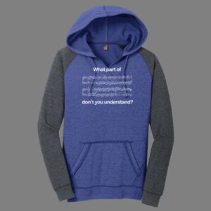 Women's Lightweight Fleece Raglan Hoodie-music Thumbnail