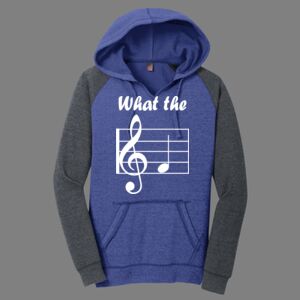 Women's Lightweight Fleece Raglan Hoodie-music Thumbnail