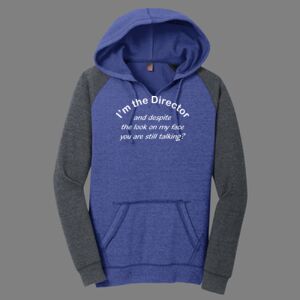 Women's Lightweight Fleece Raglan Hoodie-music Thumbnail