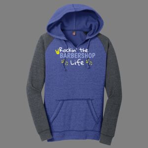 Women's Lightweight Fleece Raglan Hoodie-music Thumbnail