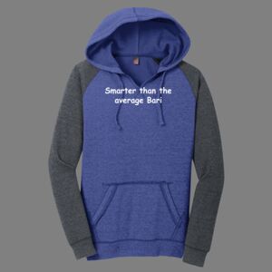 Women's Lightweight Fleece Raglan Hoodie-music Thumbnail