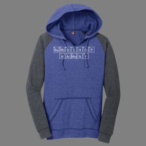 Women's Lightweight Fleece Raglan Hoodie-music Thumbnail