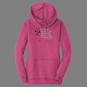 Women's Lightweight Fleece Hoodie-music Thumbnail