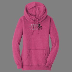 Women's Lightweight Fleece Hoodie-music Thumbnail