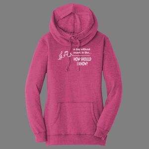 Women's Lightweight Fleece Hoodie-music Thumbnail